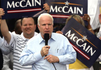 Presidential hopeful, John McCain